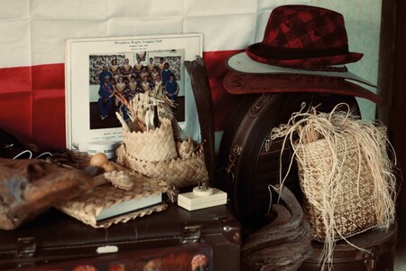 Detail from Francine Spencer’s whare, 2025. Photo: Kirsty Dunn