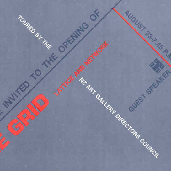 Invitation to the opening of the exhibition The Grid (detail)