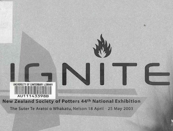 NZ Society of Potters, 44th exhibition, 2003