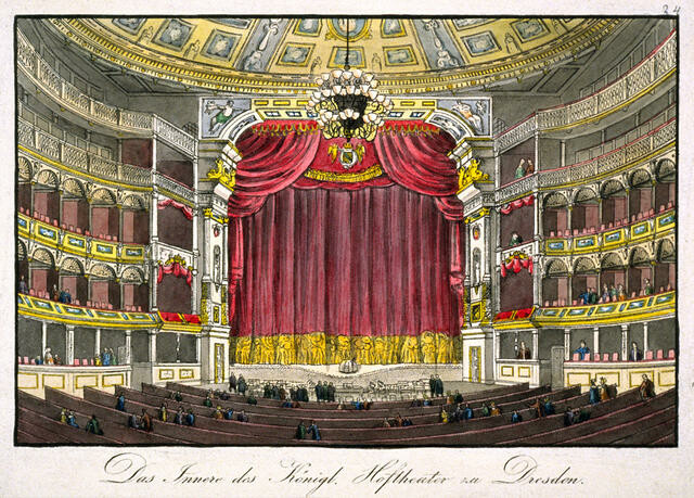 Das Innere des Königl. Hoftheater zu Dresden
