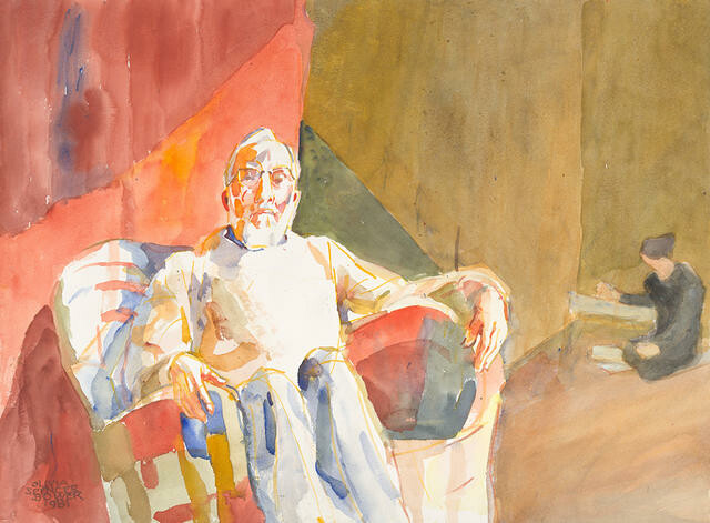 Untitled man in a chair
