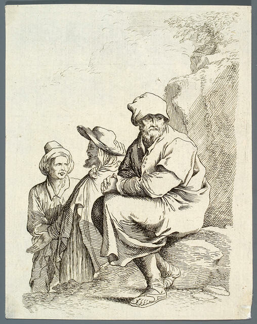 Seated Man With Cap