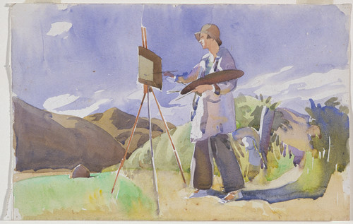 Olivia Spencer Bower Ngaio Marsh Painting c.1934–9. Watercolour. Presented by the Friends of the Robert McDougall Art Gallery Inc, 1993. Reproduced courtesy of the trustees of the Olivia Spencer Bower Foundation  