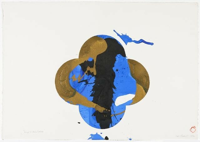 Blue Ridge - Over the Wild Blue Yonder - Homage to Henri Matisse by Max Gimblett