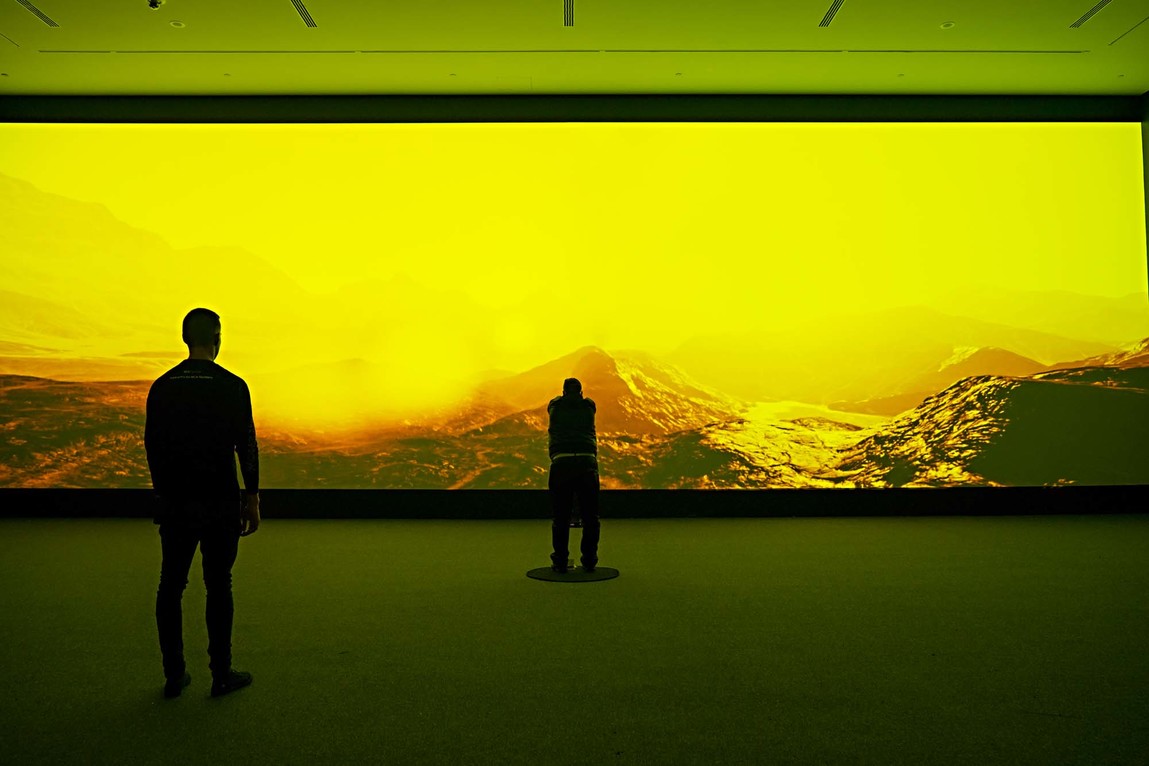 David Haines and Joyce Hinterding Geology 2015. Installation view, Energies: Haines & Hinterding, Museum of Contemporary Art Australia, 2015. Commissioned by the Museum of Contemporary Art Australia, supported by Christchurch Art Gallery Te Puna o Waiwhetū. Image courtesy of the artists and Sarah Cottier Gallery, Sydney. © the artists. Photo: Christopher Snee