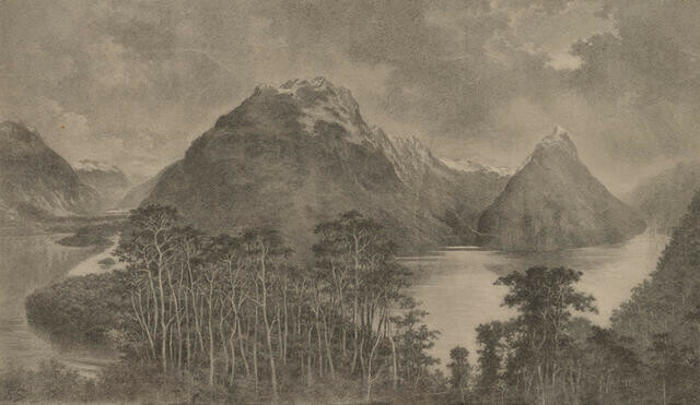 Milford Sound by Edwin Robert Stapylton Sandys