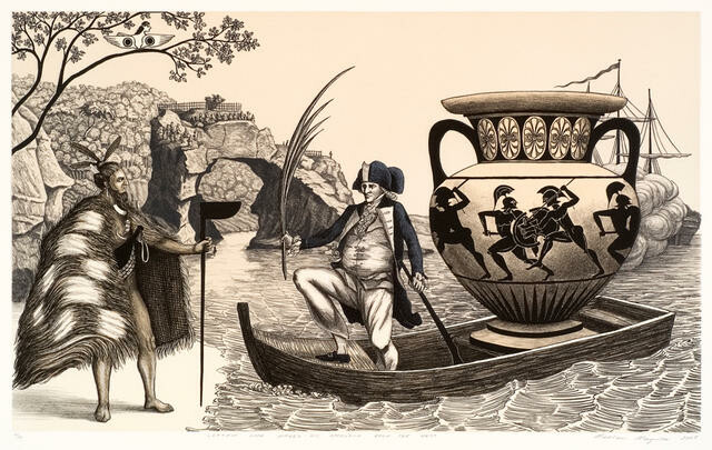 Captain Cook makes his Approach from the West