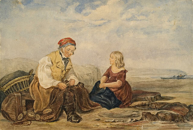 Fisherman Mending Nets