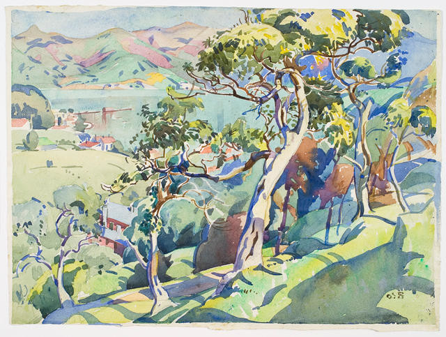 Harbour, Akaroa by Olivia Spencer Bower
