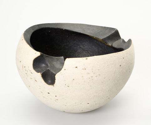 Gita Berzins Erosion Form Pot 1983. Stoneware