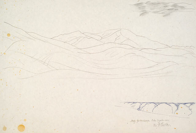 Study for landscape, Lake Lyndon area