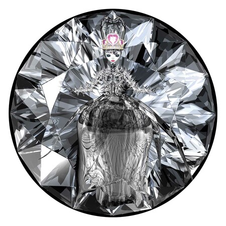 Hye Rim Lee Glass Queen 2021. Black Rose image series made from 3D animation Black Rose. 3D generalist: Greg Smith. Courtesy of the artist