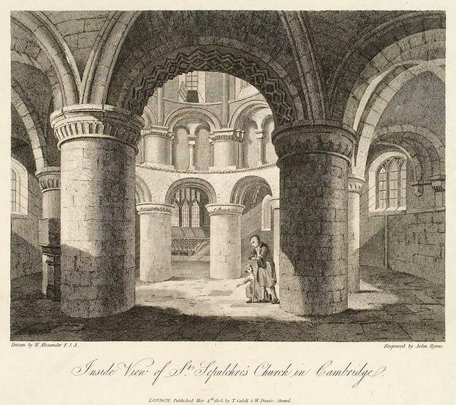 Inside View Of St. Sepulchre’s Church In Cambridge