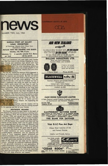 Canterbury Society of Arts News, number 2, July 1965