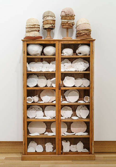 Body parts: White china cupboard by Christine Hellyar