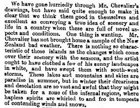 Sketches of New Zealand Scenery. The Times (London, England), Thursday, July 13, 1871; p. 4.