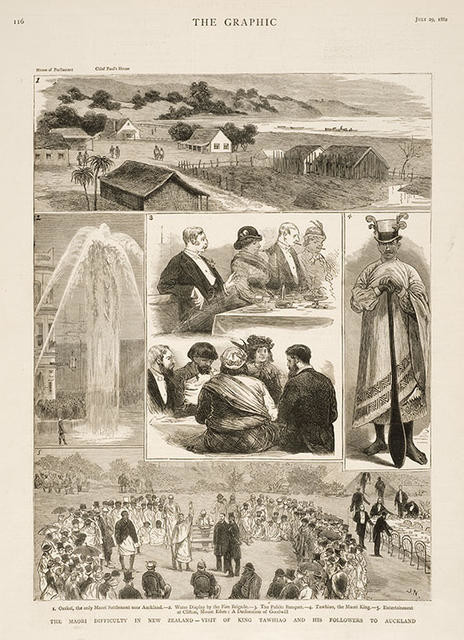 The Maori difficulty in New Zealand - Visit of King Tawhiao and his followers to Auckland