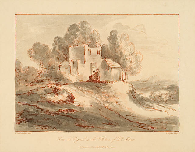 Figures And Building In A Landscape