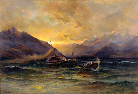 The Mailboat in a Norwester, Wakatipu