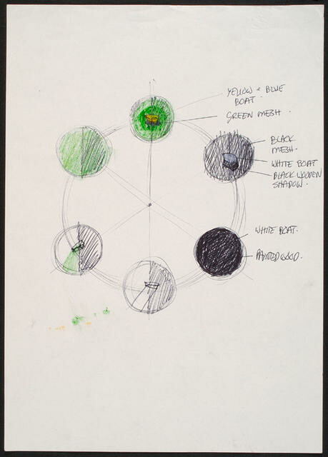 Seascape - documentation: preparatory drawing