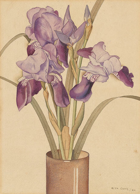 Irises by Rita Angus