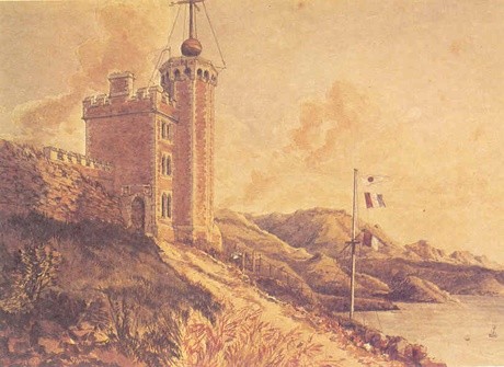 Thomas Cane Lyttelton Timeball Station 1880. Watercolour. Private collection