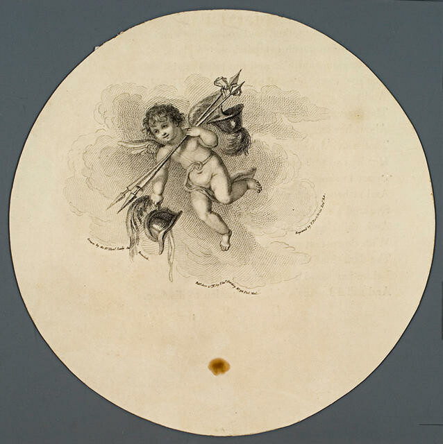 Cherub With Helmets and Lances