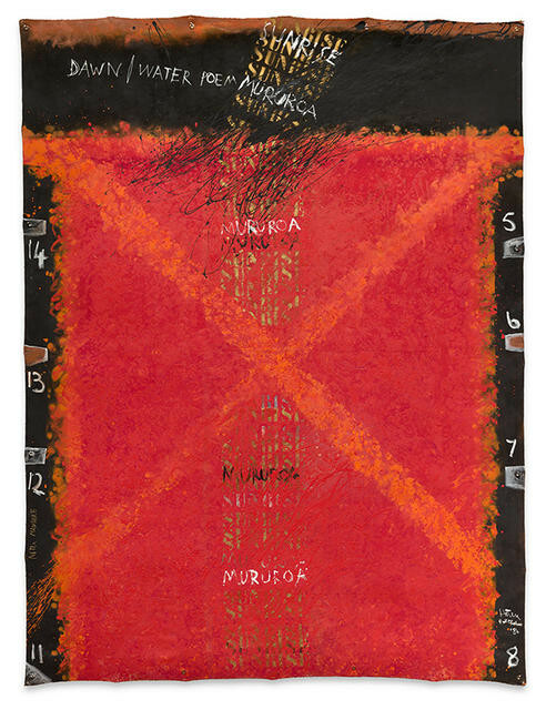 Dawn/Water Poem by Ralph Hotere