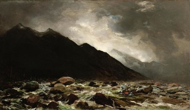 Light Passing Into a dark landscape