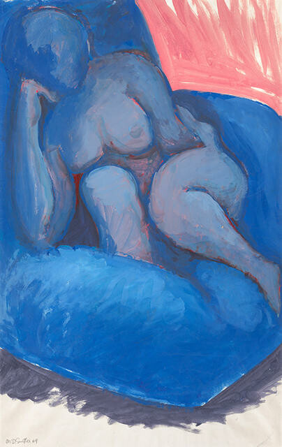 Figure In Blue Chair