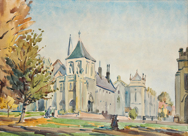 Supreme Court and Durham Street Methodist church, Christchurch