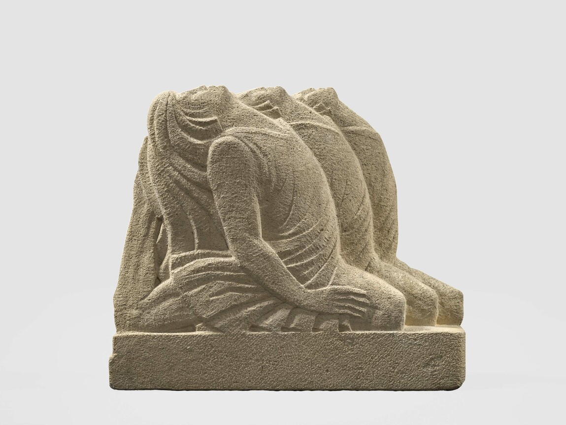 Francis Shurrock Untitled [Architectural Piece] c. 1930. Ōamaru stone. University of Canterbury Art Collection