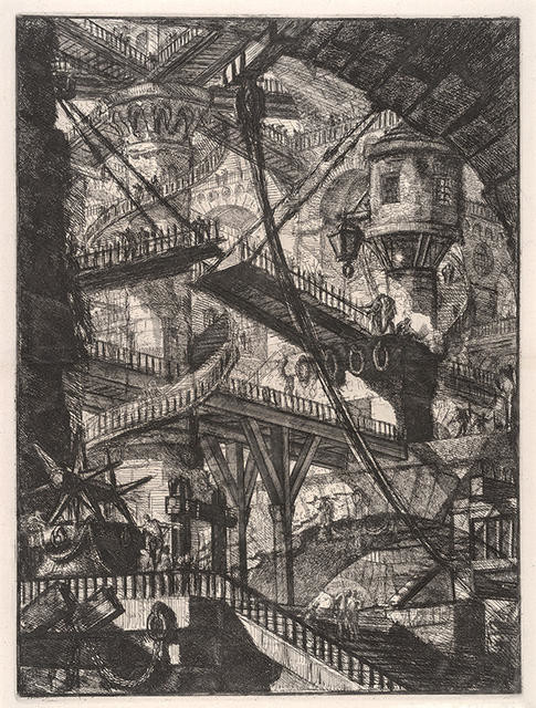 The Drawbridge, Plate VII (second state) from the series Invenzioni Capric di Carceri