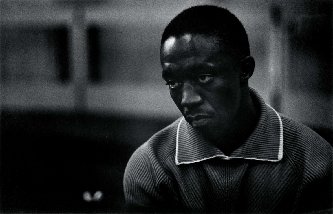 Larence Shustak Art Blakey (drummer), photographed in a Riverside recording session, NYC c. 1956–60. Photograph. © Estate of L. N. Shustak