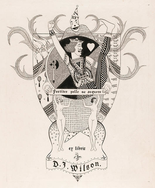 Bookplate Design for D. J. Wilson