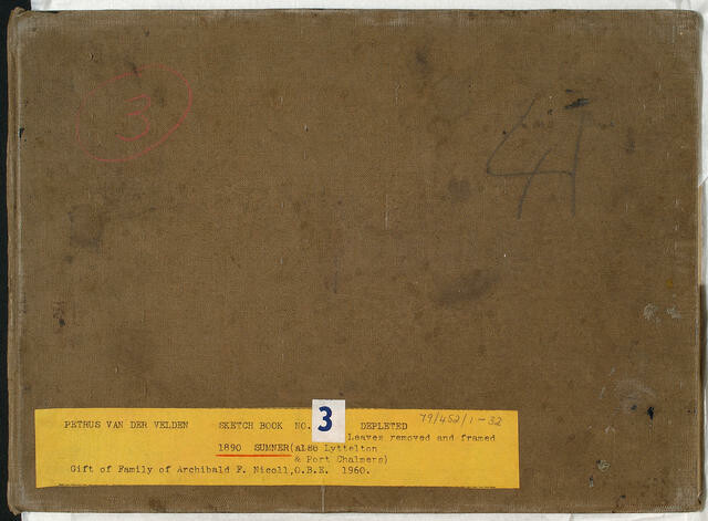Untitled (Sketch Book 3 - Sumner, Lyttelton & Port Chalmers)
