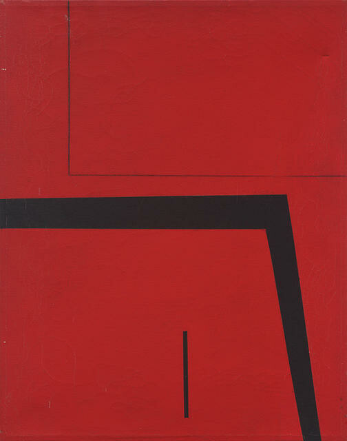 Red and Black Abstract