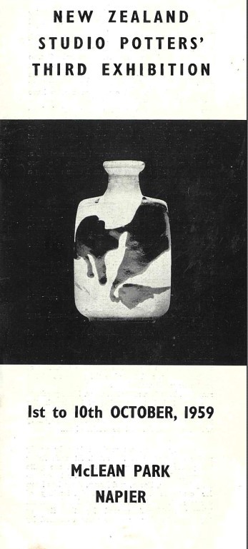 NZ Society of Potters Third exhibition, 1959