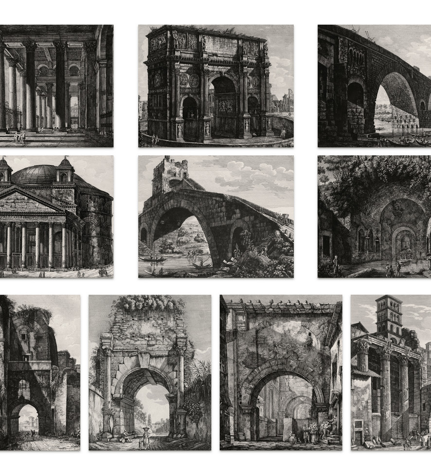 Luigi Rossini: Set of 10 Postcards