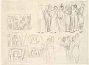 Compositional studies for ‘Homage to Frances Hodgkins’