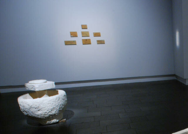 The complete work as installed for the exhibition Keeping Time 23 May - 31 August 2008. In the foreground is part of The Gorse King by Dennis O'Connor.