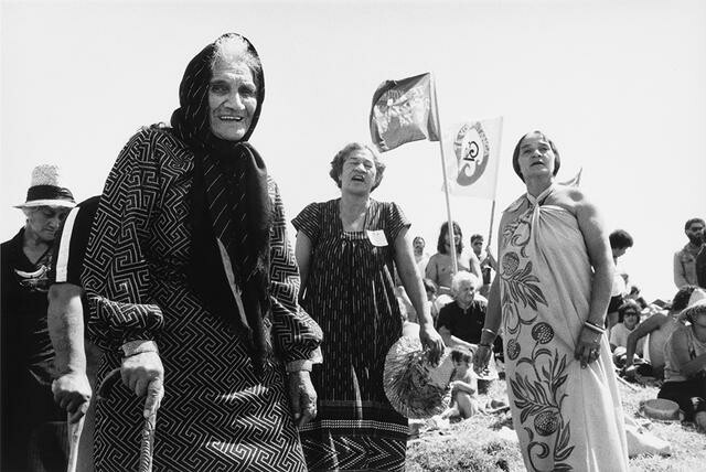 Whina Cooper, Tuaiwa 'Eva' Rickard and Titewhai Harawira, Waitangi, February, 1985