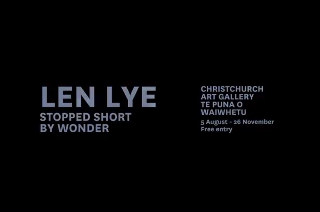 Len Lye: Stopped Short by Wonder at Christchurch Art Gallery