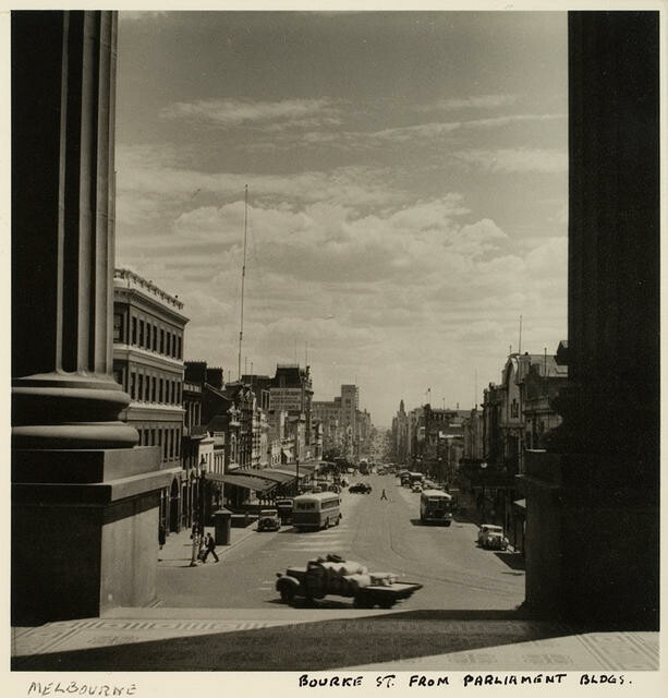 Bourke Street, Melbourne From Parliament Buildings