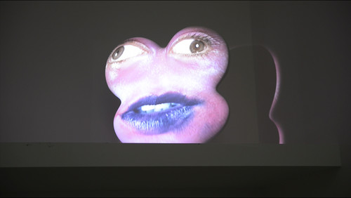 Tony Oursler Sang 2008. Fibreglass and gesso, audio/video projection. Courtesy of the artist, Jensen Gallery and Fox/Jensen, Auckland.