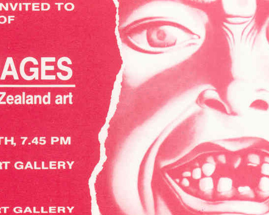 Invitation to the opening of the exhibition Anxious Images (detail)