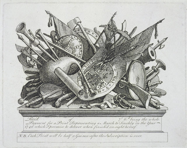 A Stand of Arms, Musical Instruments, etc. by William Hogarth