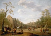 Joost Cornelisz Droochsloot: Soldiers In A Village (undated)