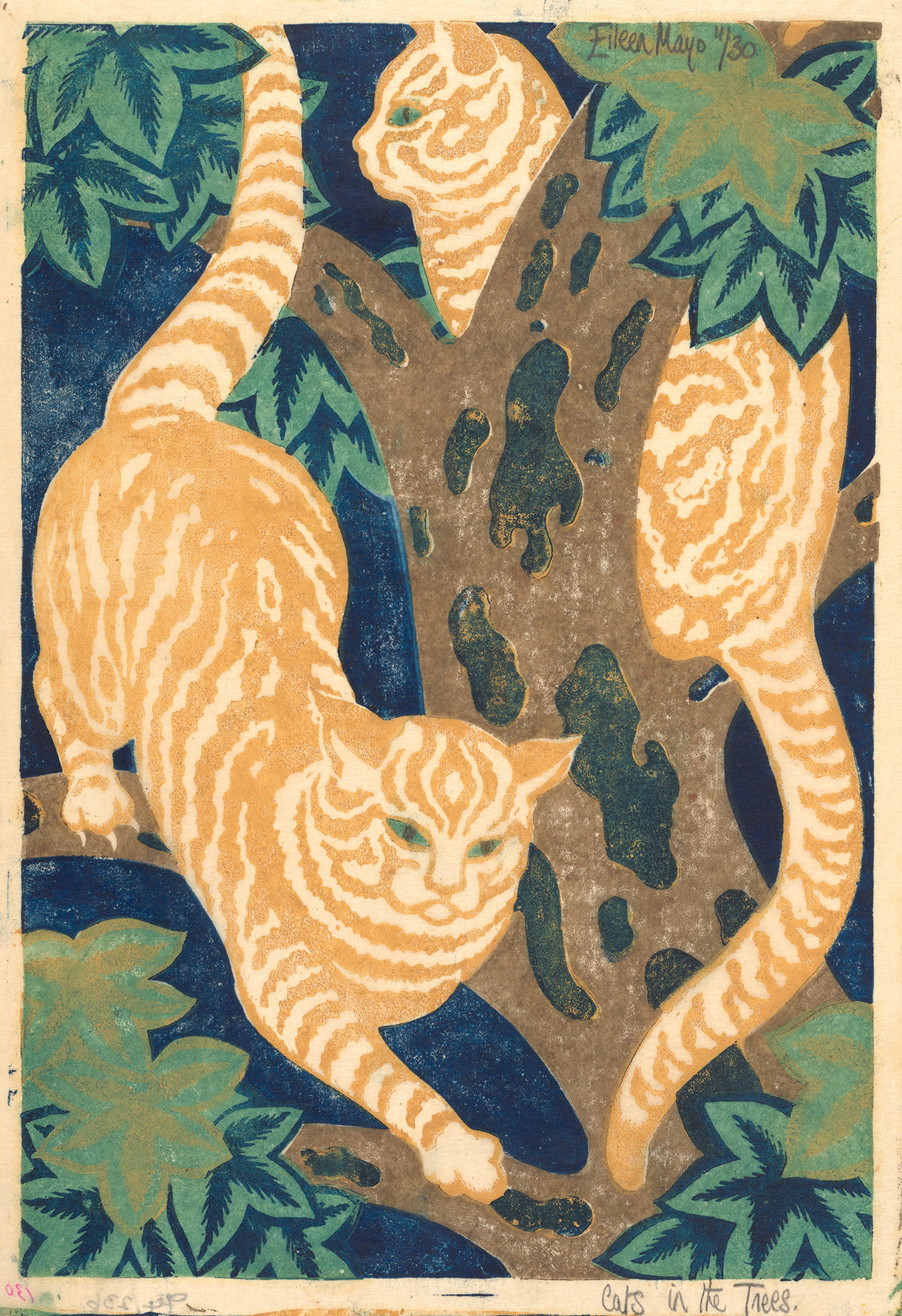 Colouring in: Cats in the Trees