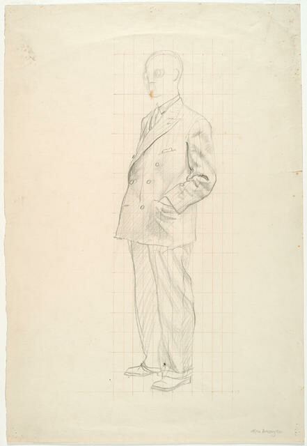 Alan Brassington study for 'Homage to Frances Hodgkins'